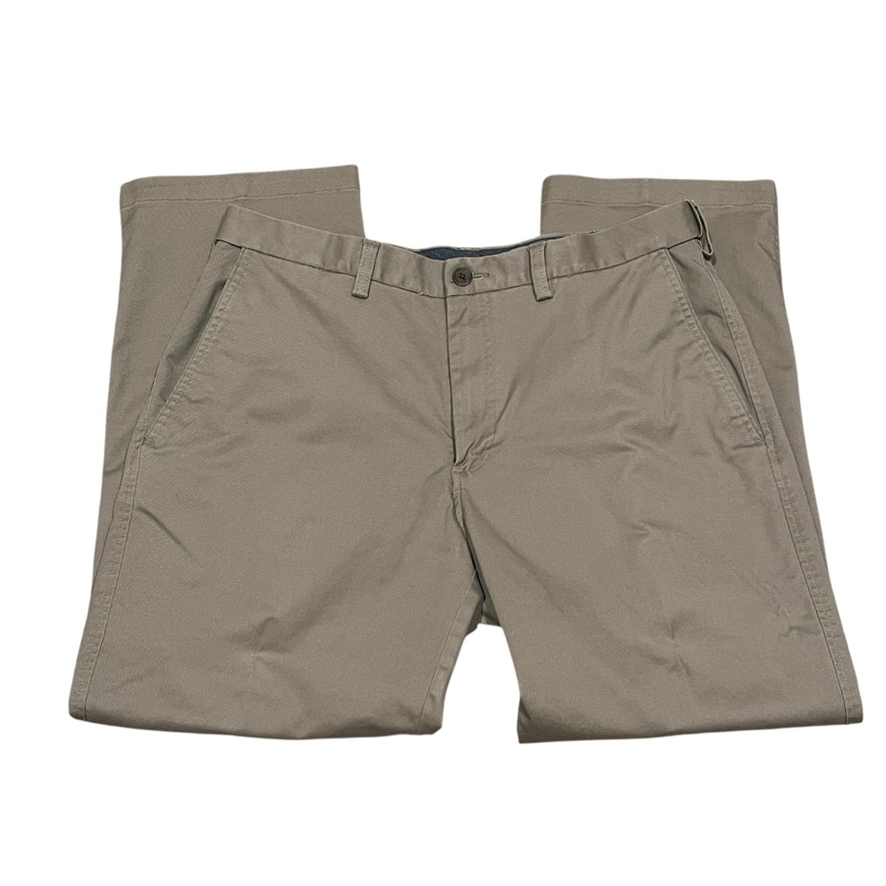 Haggar 36x29 Premium Comfort Classic Fit Khaki Dress Pants Elastic Waistband